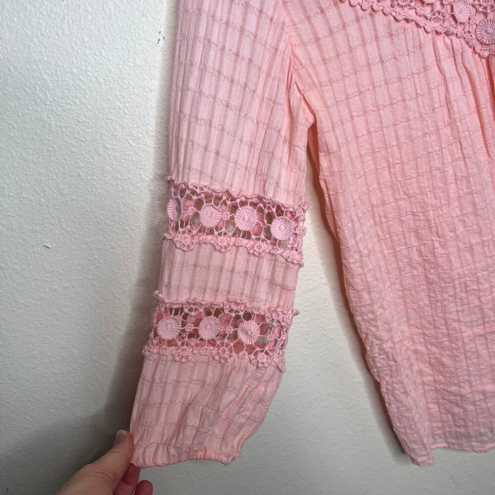 Krazy Kat Pink Embroidered Tunic Medium - Picture 3 of 8